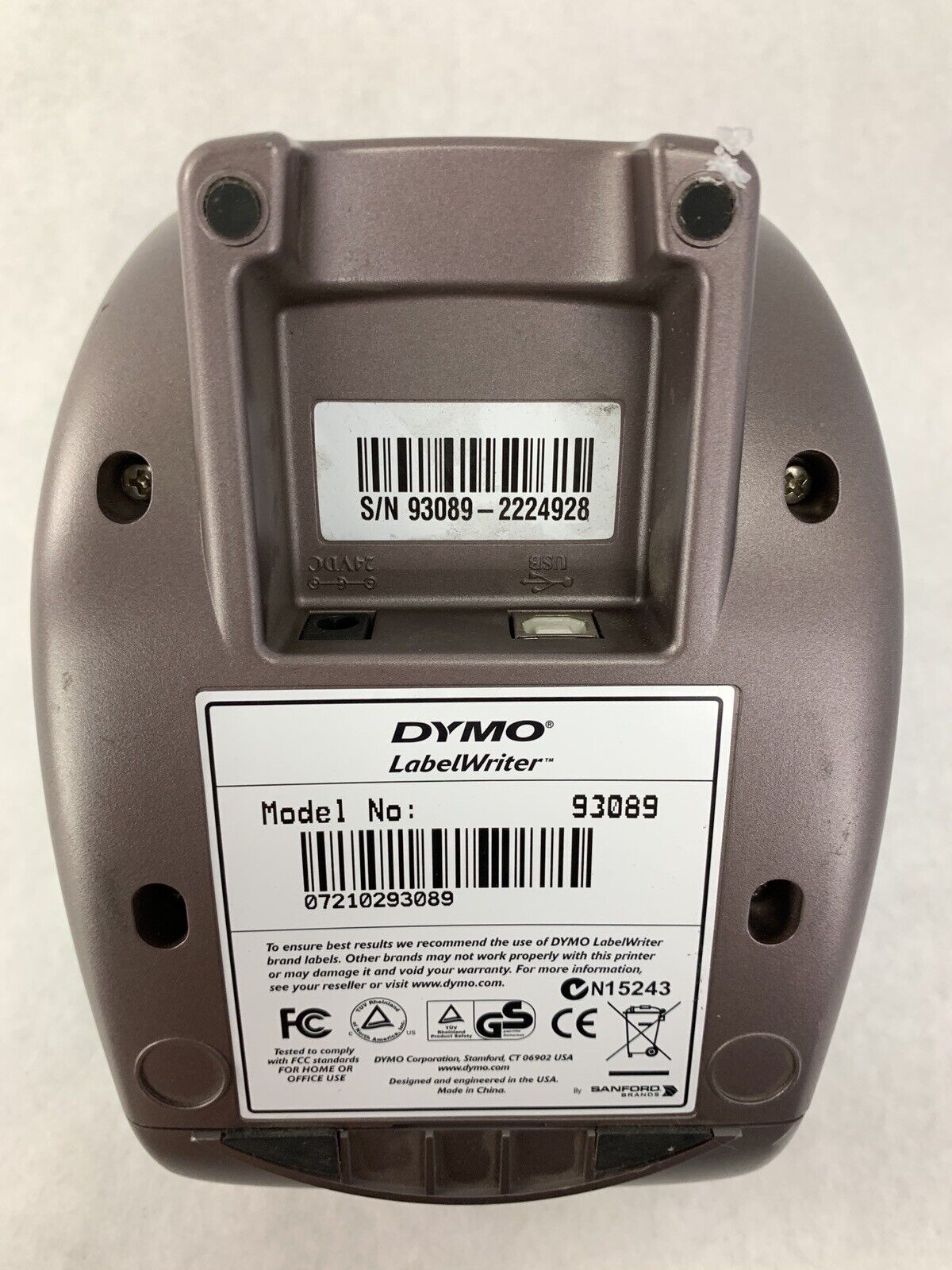 Dymo Labelwriter 400 Thermal Label Printer Model 93089 Parts and Repair
