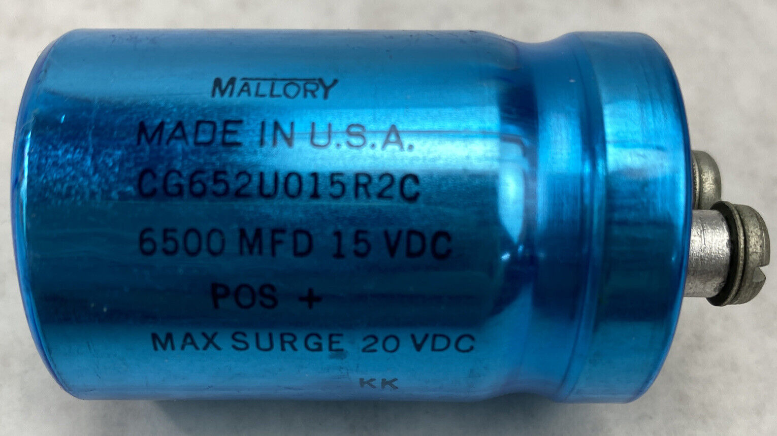 Mallory CGS222U050R2C 6500uF 15VDC electrolytic capacitors