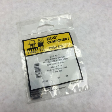 Phillips ECG1777 130V IC TV Voltage Regulator 130V  5 Pin  Factory Sealed