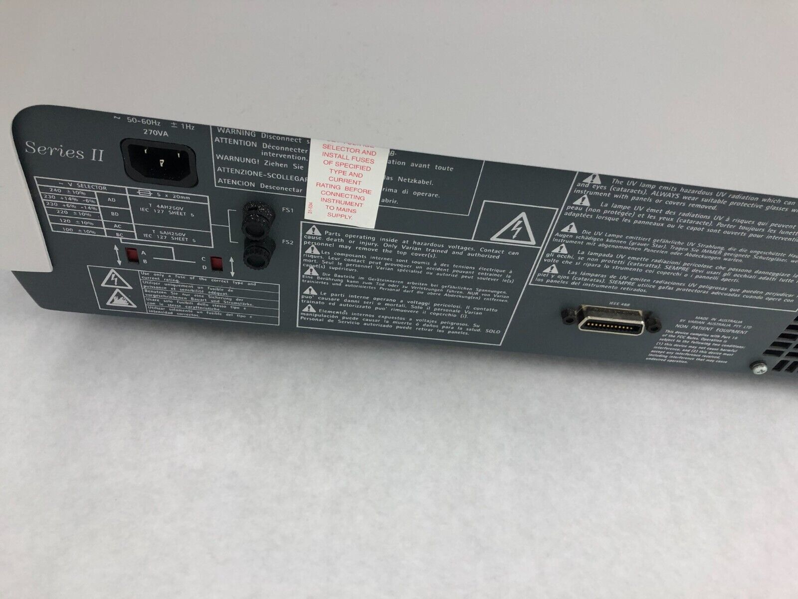 Varian Cary 300 Bio UV-Visible Spectrophotometer