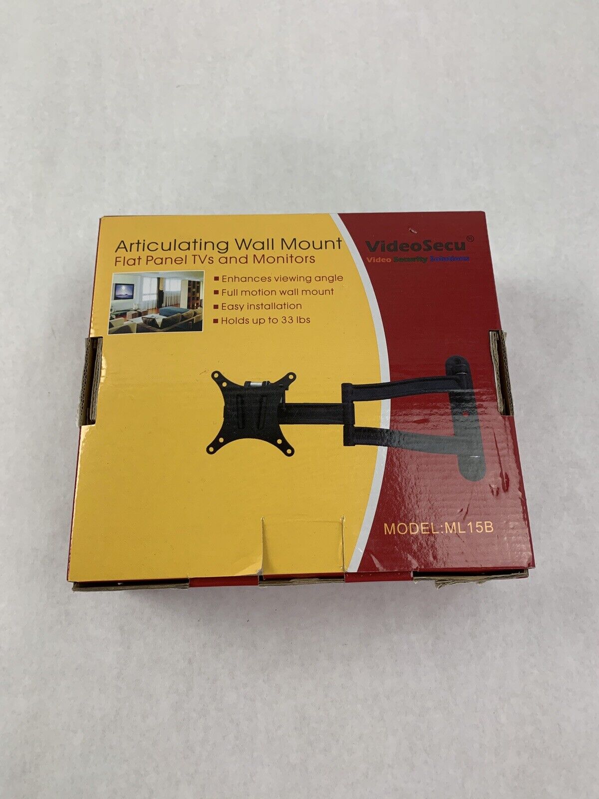 VideoSecu Articulating Wall Mount ML15B For Flat Panel TVs and Monitors