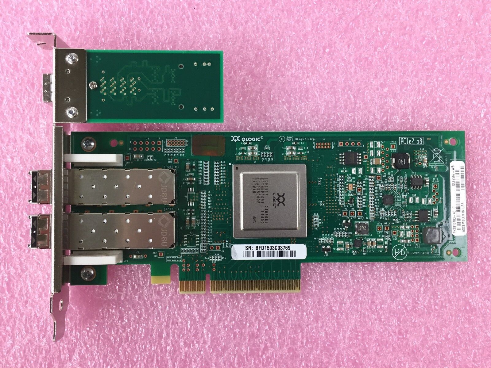 QLE2562-WB Qlogic SANBlade 8GB Dual Port Fibre PCI-E PX2810403-43 G