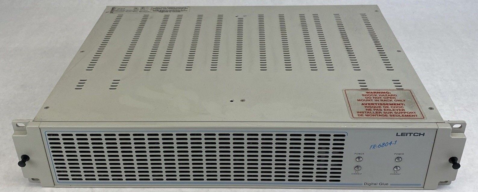 Leitch FR-6804-1 Digital Glue w/ 2x 6804PS1 +8x VSM-6804 cards +1x DEC-6801 card