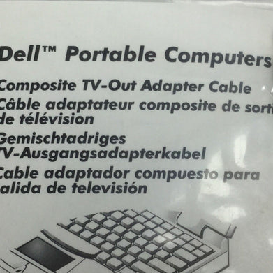 Genuine Dell 07309P Composite Coax TV Out Cable   Factory Sealed