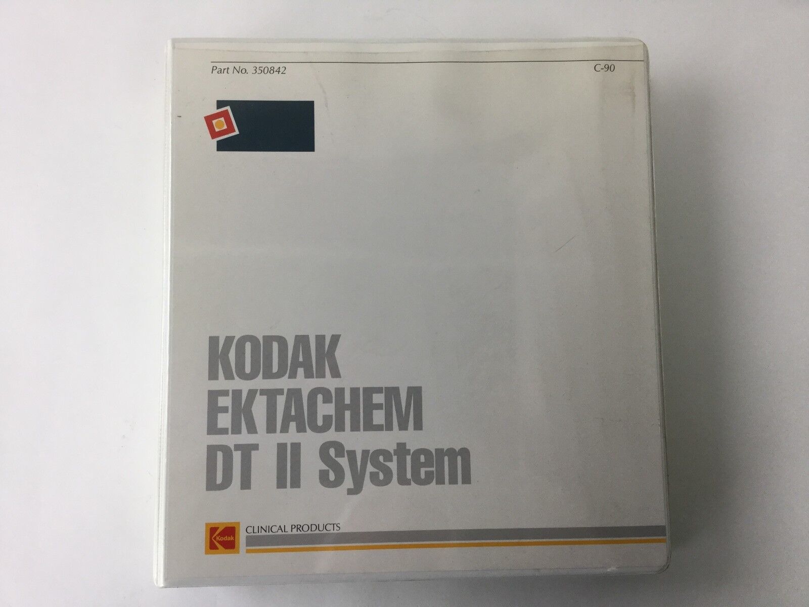 KODAK EKTACHEM DT II Operator's Manual (Binder) C 90