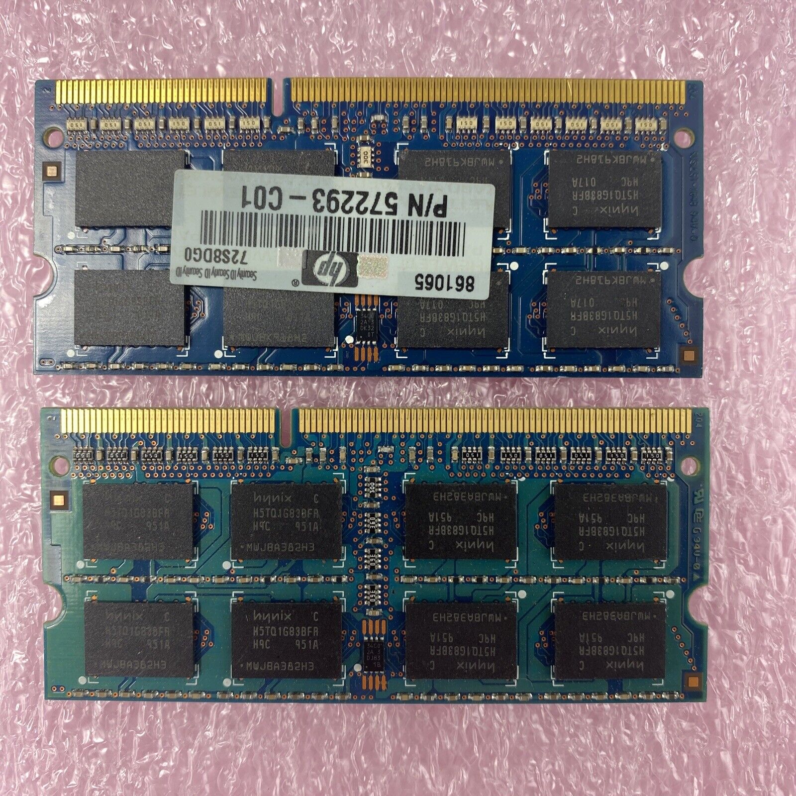 Lot( 2 ) 2GB Hynix HMT125S6BFR8C-H9 DDR3 2Rx8 PC3-10600S  So-DIMM Laptop RAM