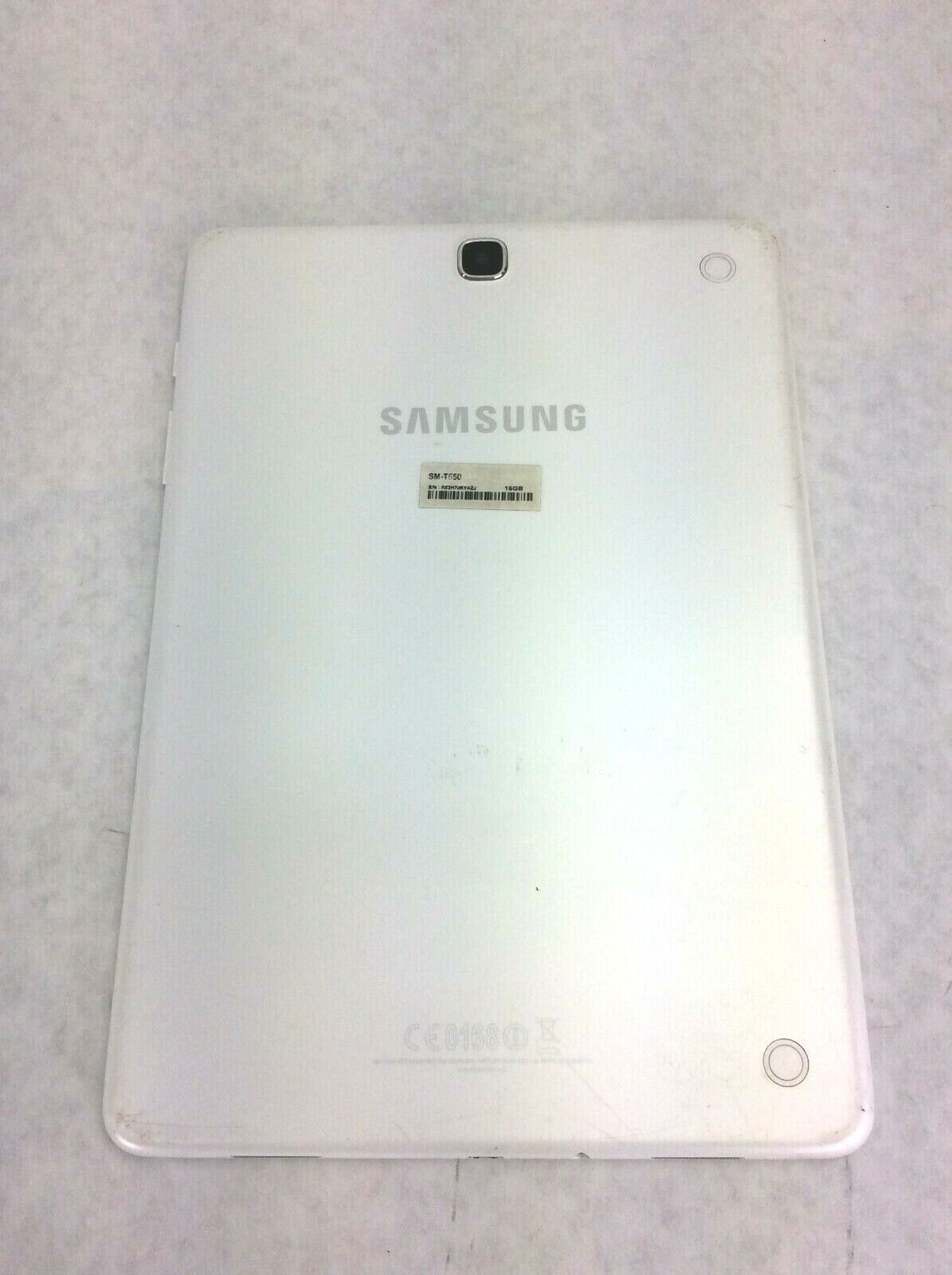 Samsung Galaxy Tab A 16GB Wi-Fi 9.7in White Tablet SM-P550 - Cracked Screen