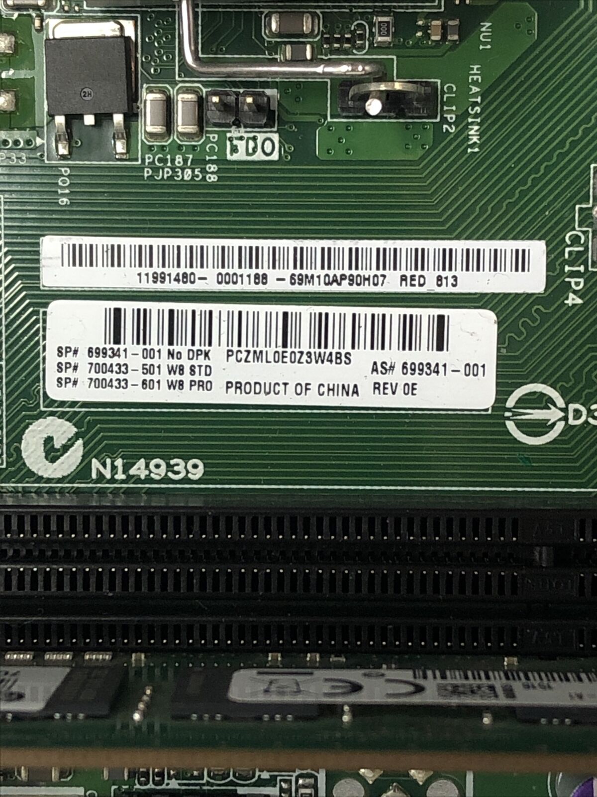 HP P2-1334 MT AMD E1-1200 APU 1.4GHz 4GB RAM No HDD No OS