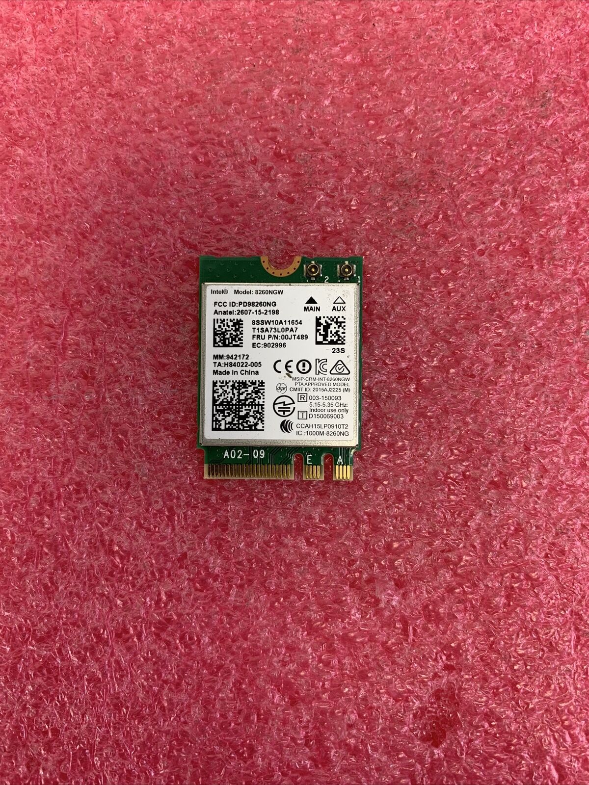 Intel 8260NGW Dual Band Wireless-AC Bluetooth WiFi M.2 Card