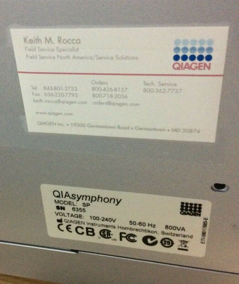 QIAGEN QIAsymphony SP Sample Preparation Fully-Automated DNA RNA Purification