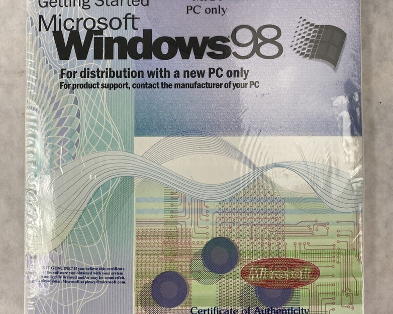 Microsoft Win 98 First Edition Windows 98 Full Operating System SEALED