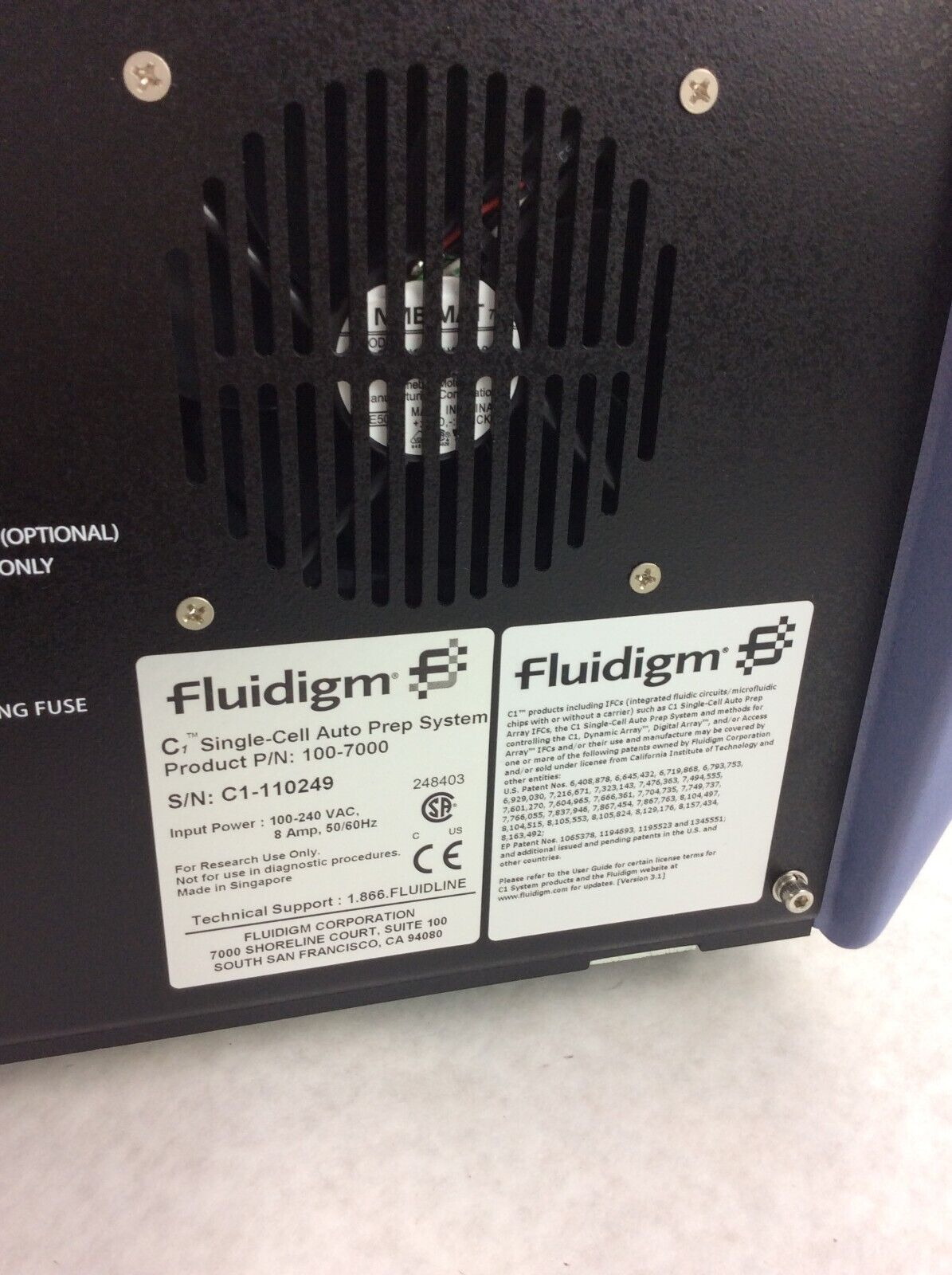 Fluidigm C1 Single-Cell AutoPrep DNA/RNA Preparation 100-7000