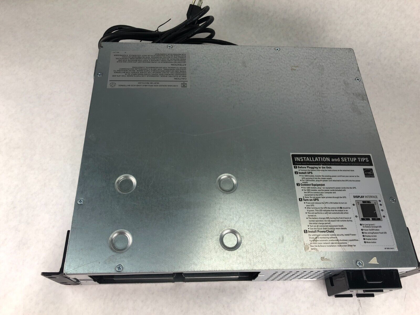 APC SMC1000-2U Smart-UPS C 1000VA Uninterruptible Power Backup - No Batteries