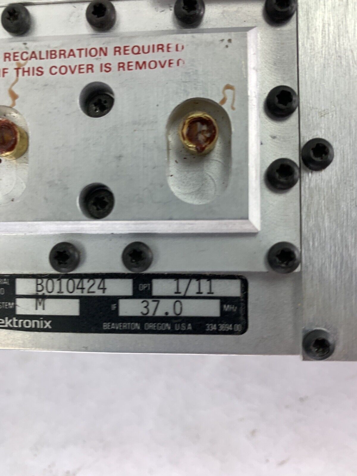 Tektronix TDC2 UHF Tunable Down Converter Untested