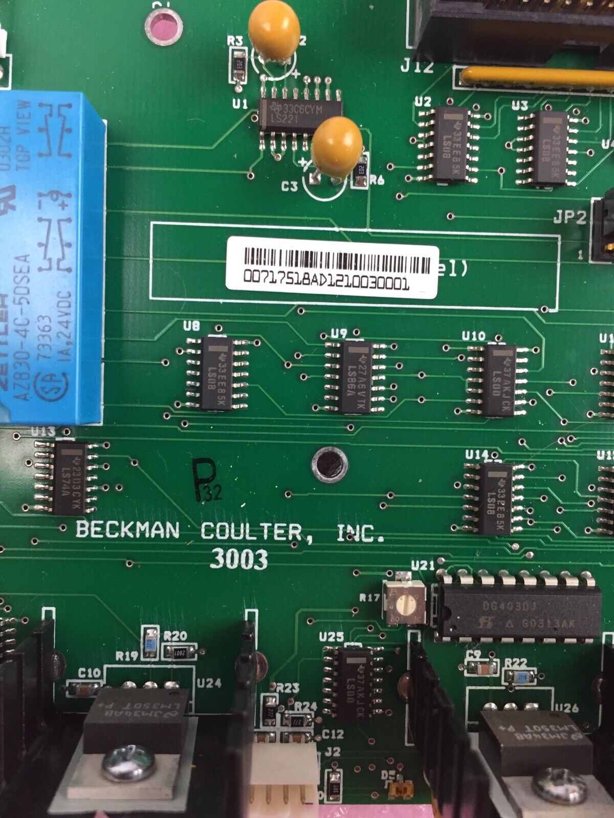 Beckman Coulter 717517 - Rev. AB - 3003 - Replacement Part