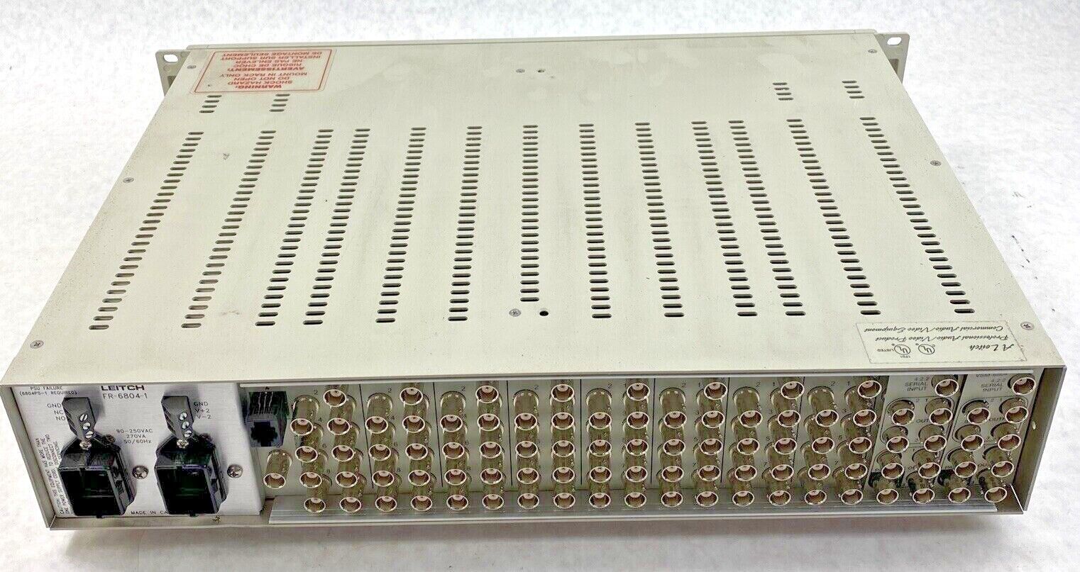 Leitch FR-6804-1 Digital Glue with 10x VSD-6801 video serial distribution amp