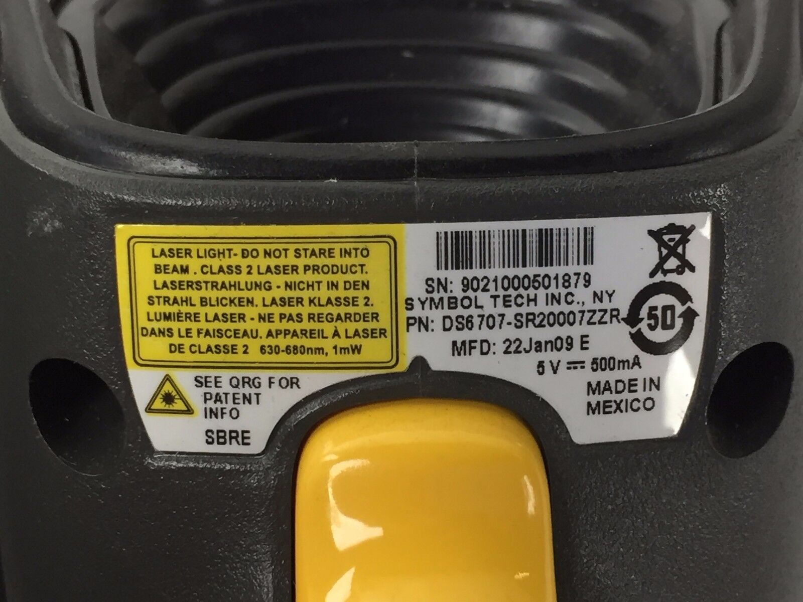 Symbol DS6707-SR2007ZZR Handheld Barcode Scanner Lot of (2)