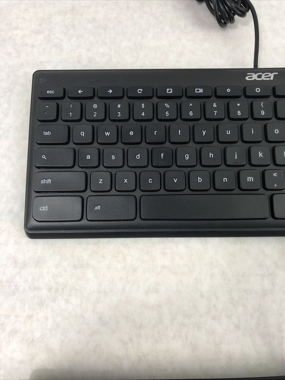 Lot of 2 Acer KB69211 USB Wired Slim Office Home Keyboard - Black