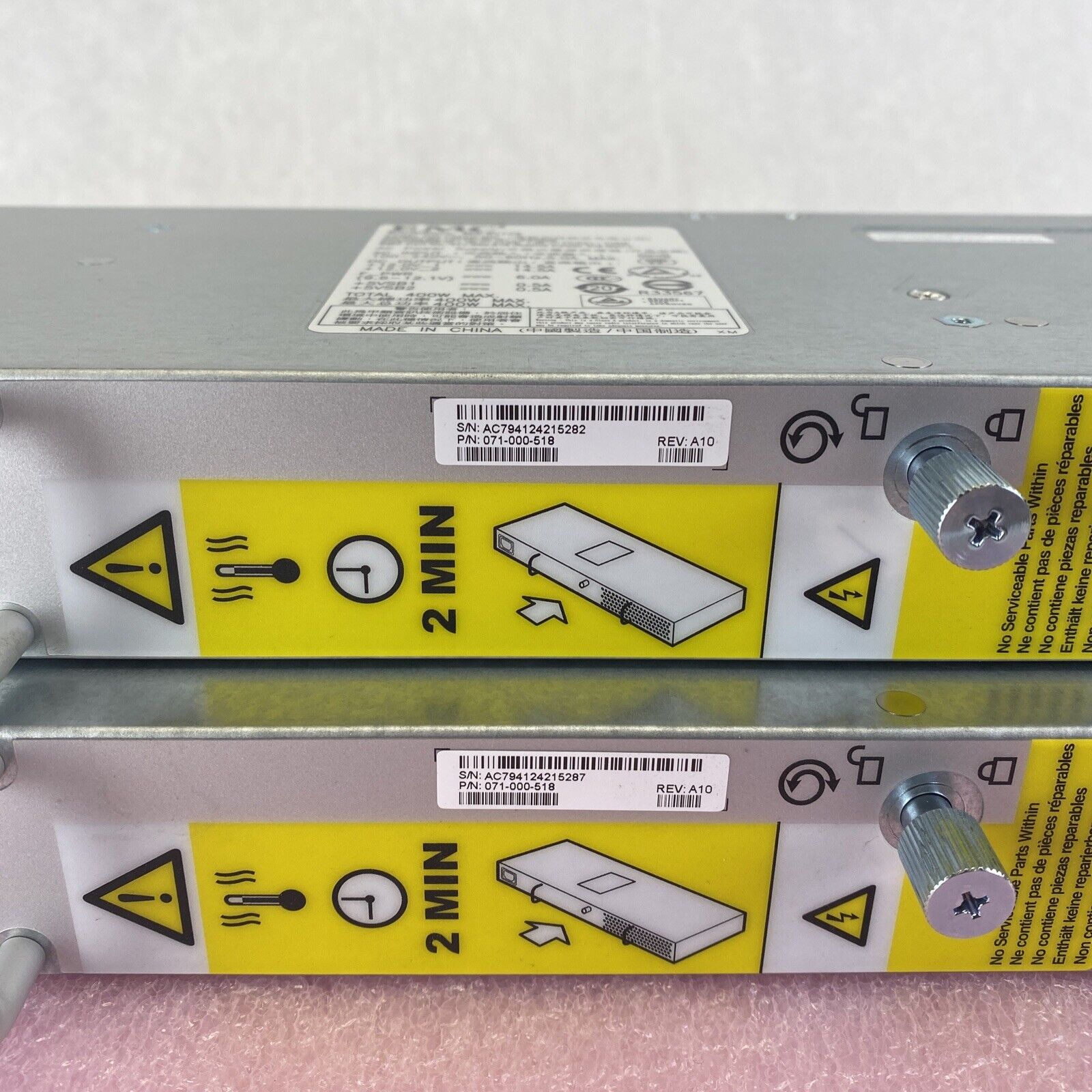 EMC 071-000-518 400W DAE Hot-Swap AC SG7008 server power supply Lot of 2