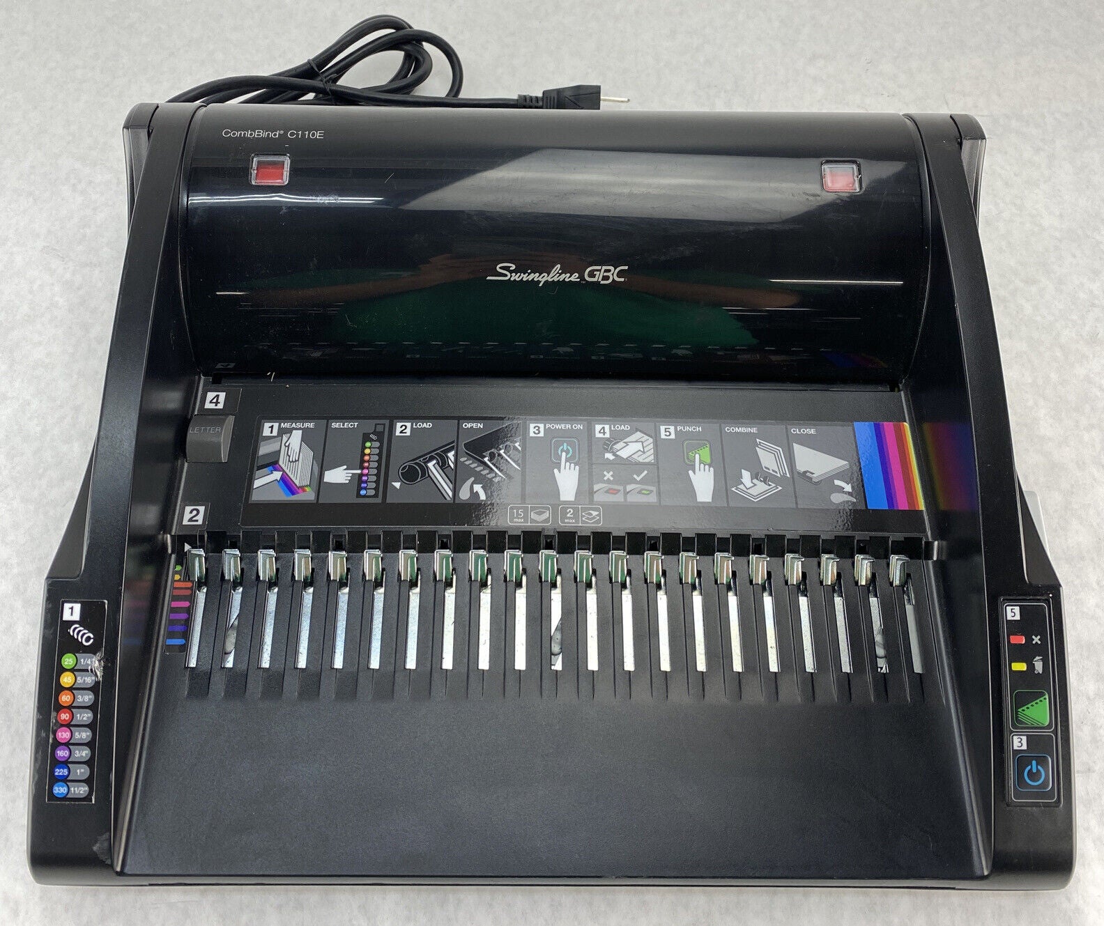 Acco 7704250C Swingline GBC CombBind C110E Binding Machine