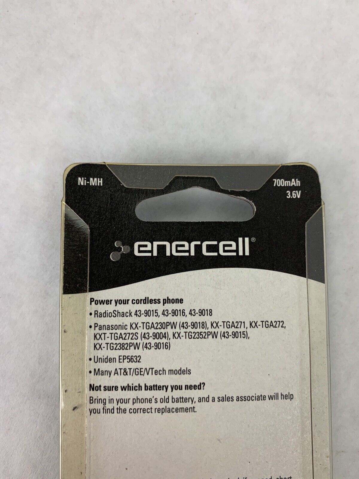 New Enercell Cordless Phone Battery 700mAh 3.6 V Ni-MH 23-906