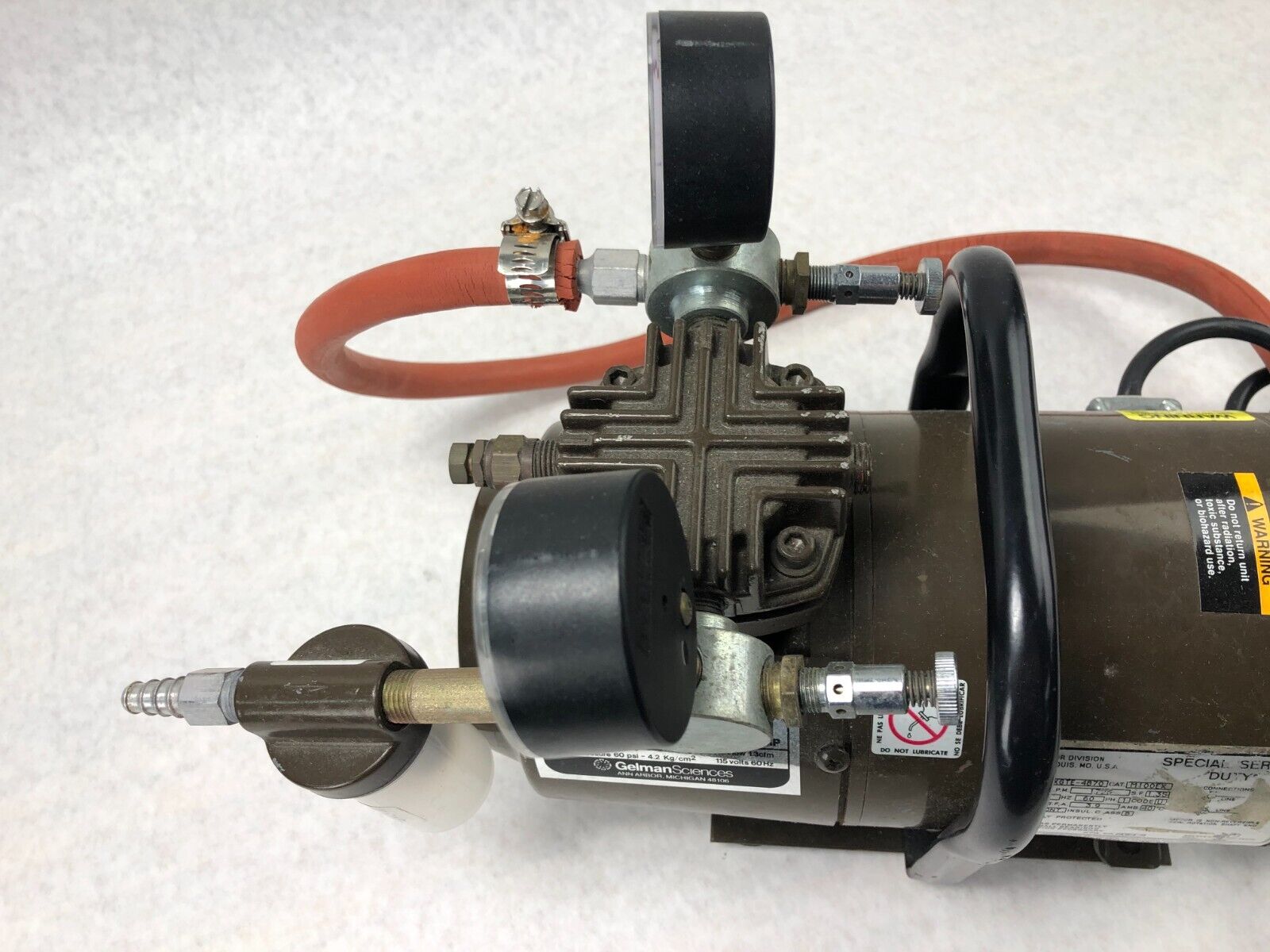 Gelman Instrument Co. Little Giant 13154 Pressure Vacuum Pump Emerson SA55NX