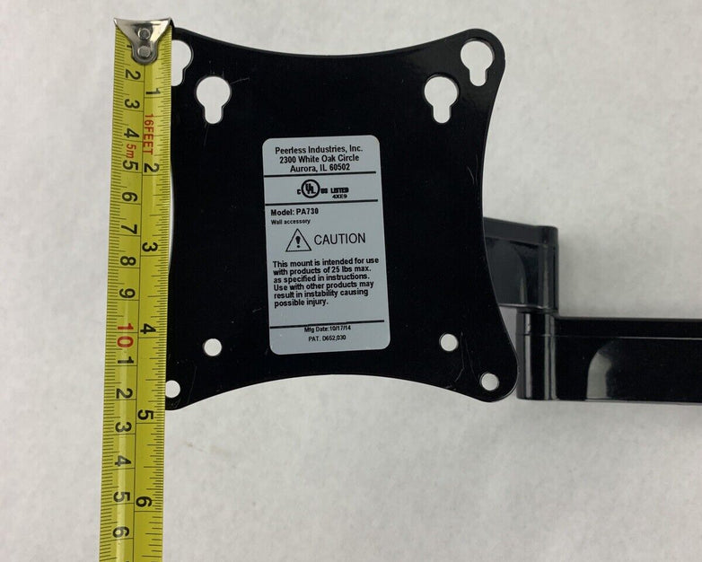 Peerless PA730 Full Motion TV Wall Mount For 10"-29" TVs