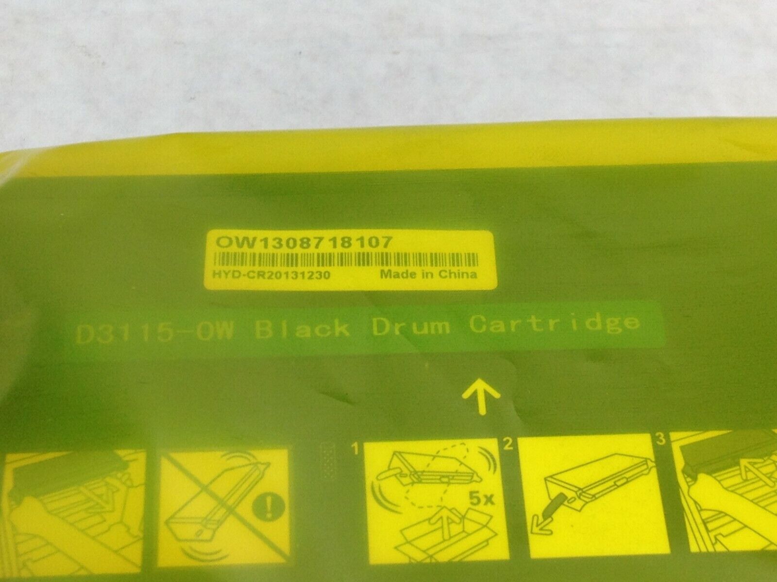 D3115 - OW Black Drum Cartridge  OW1308718107  CR-K 20140108037 Factory Sealed