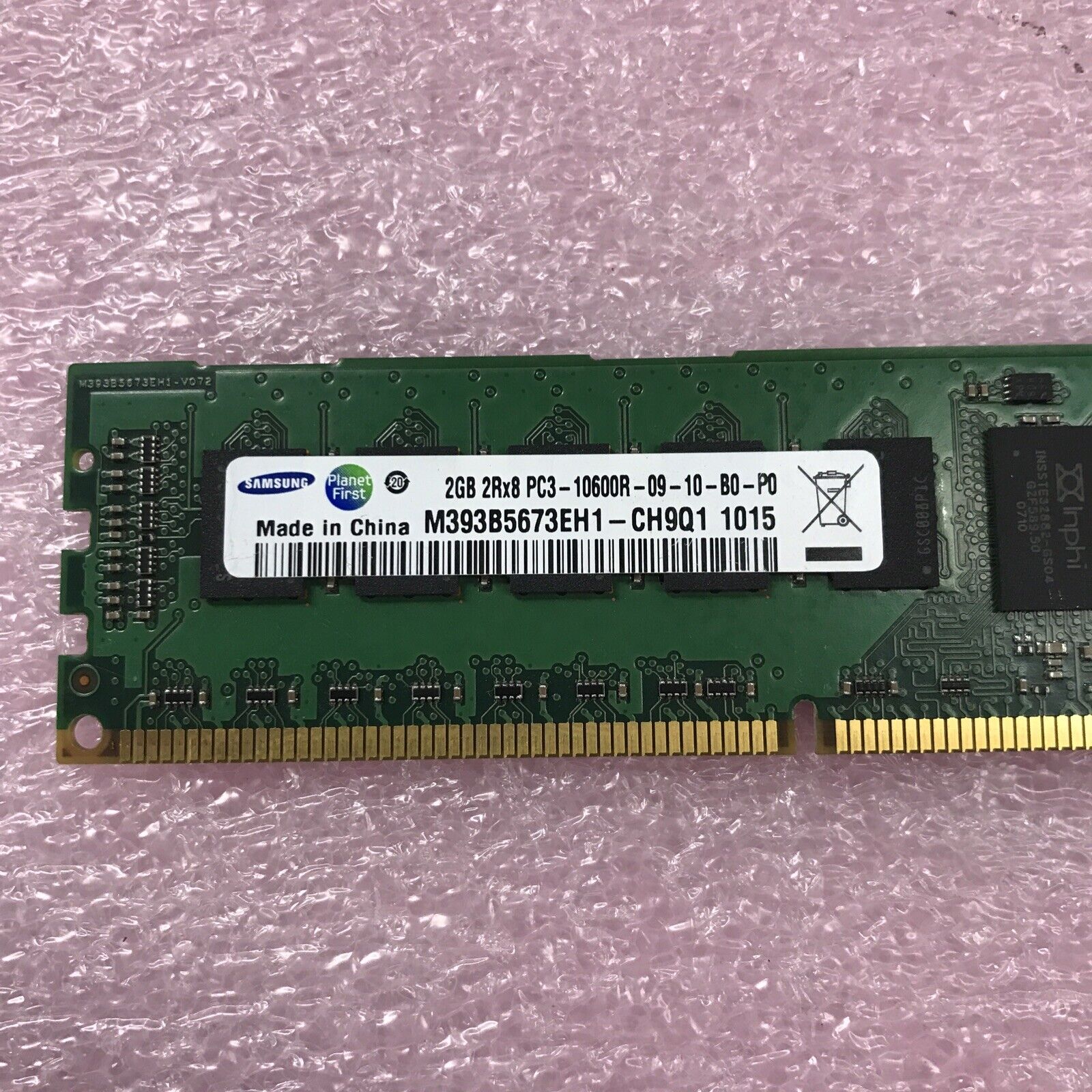Samsung 30GB Kit 15x2GB PC3-10600R-09-10-B0-P0 DDR3 Server RAM M393B5673EH1