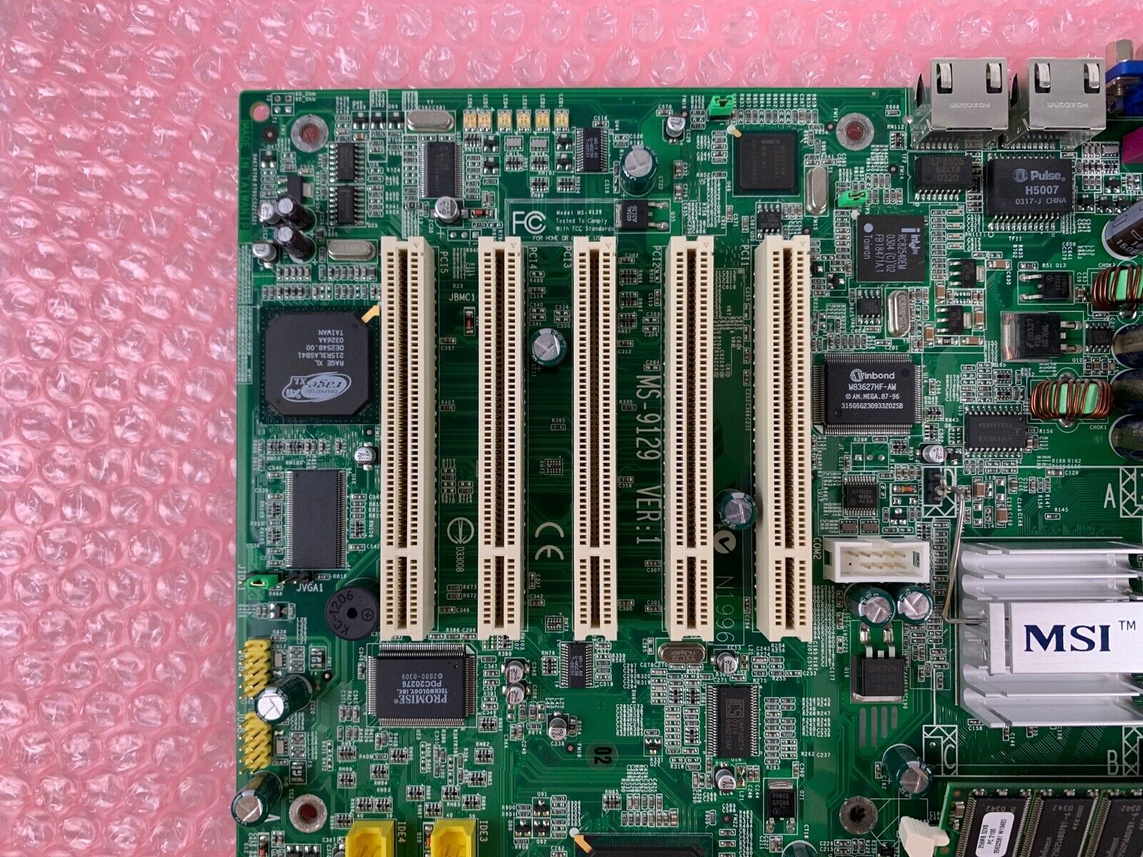 MSI MS-9129 Server Workstation Motherboard Intel Celeron 1.7GHz CPU 256MB RAM
