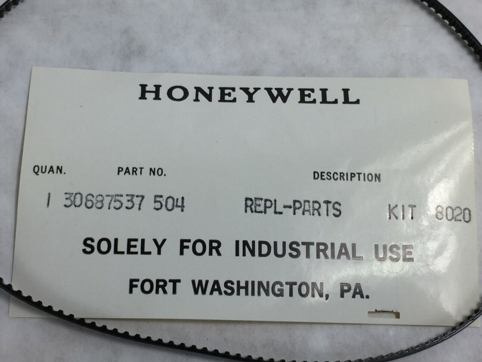 Honeywell 30687537-504 Gear Belt Kit 8020