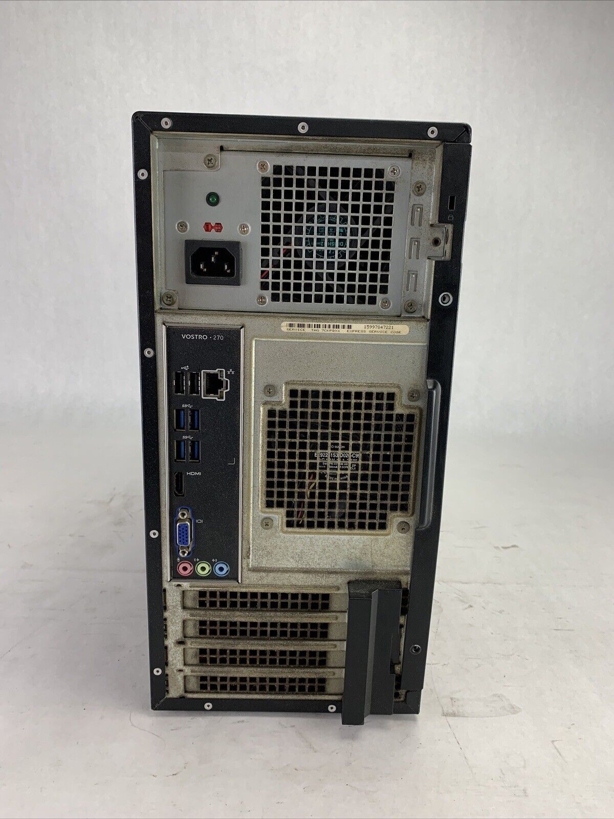 Dell Vostro 270 MT Intel Core i3-3220 3.3GHz 4GB RAM No HDD No OS