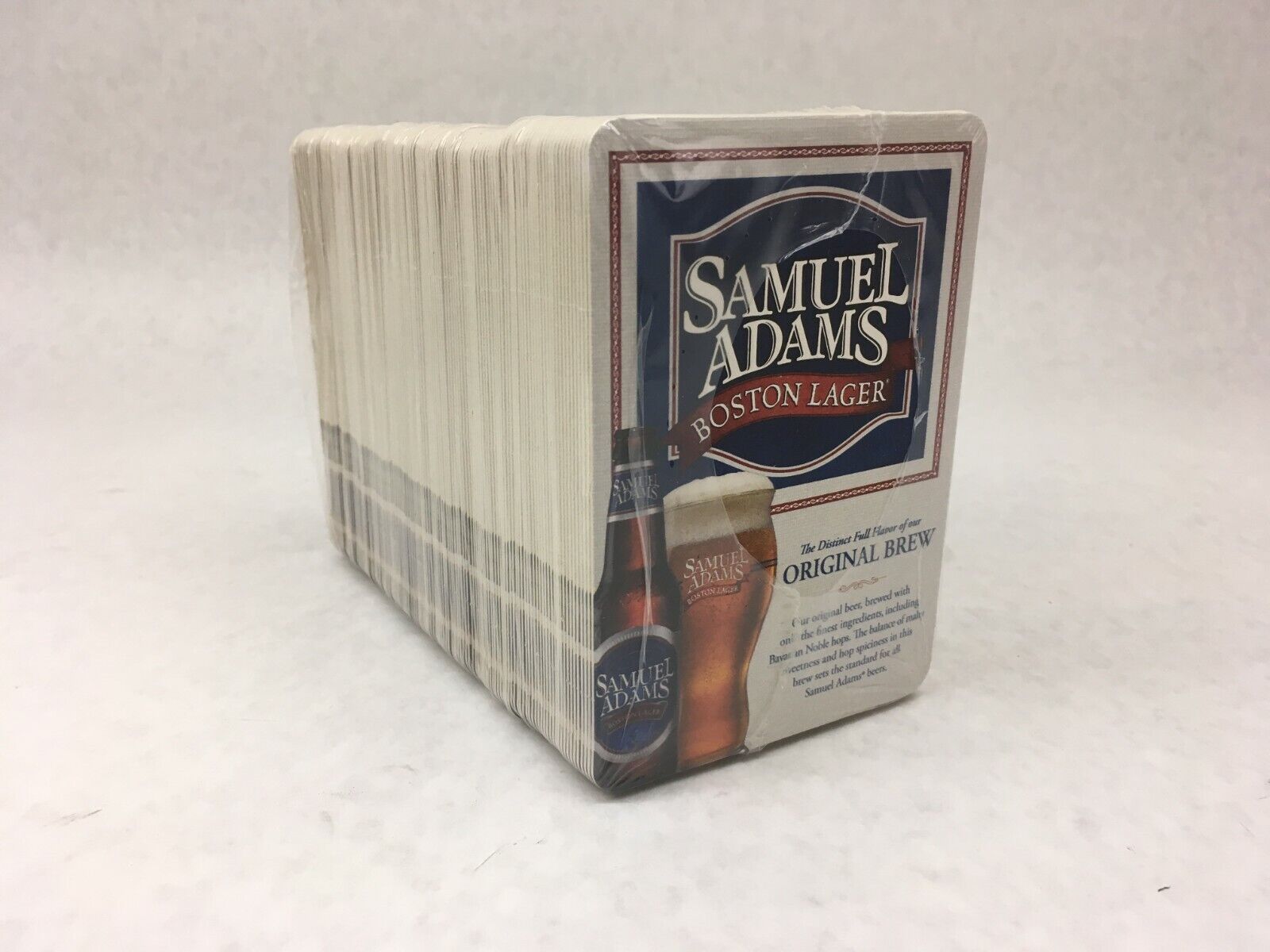Sam Samuel Adams Beer Coaster Bar Barware Full Sleeve 125 Boston Lager 2010