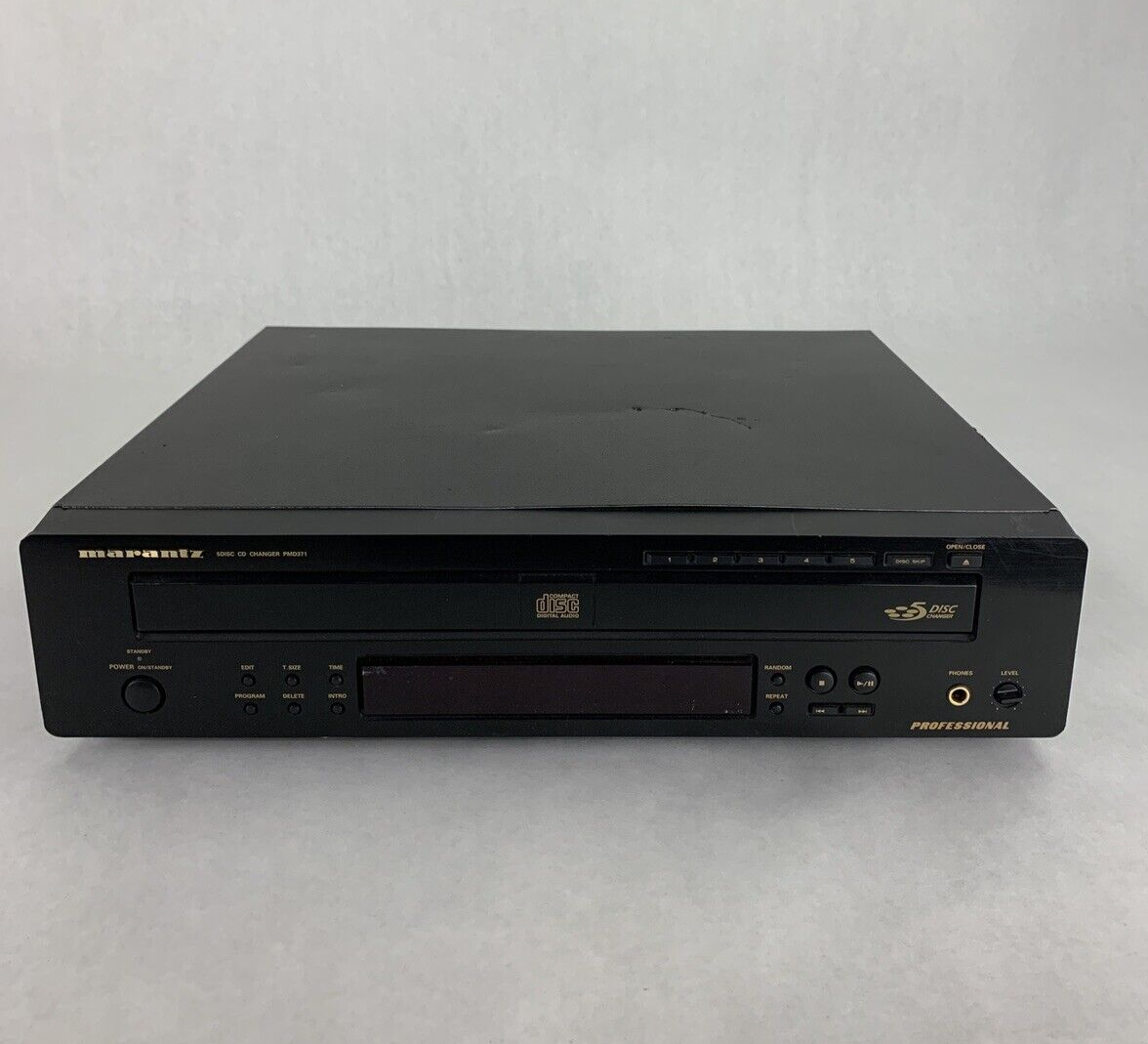 Marantz PMD371 Professional Coaxial & Optical 5-Disc Compact CD Changer Tested
