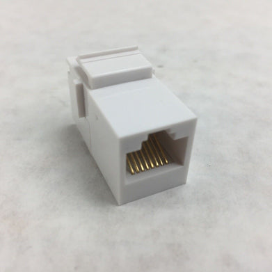 C2G 03677 RJ45 8P8C Coupler Keystone Insert Module - White