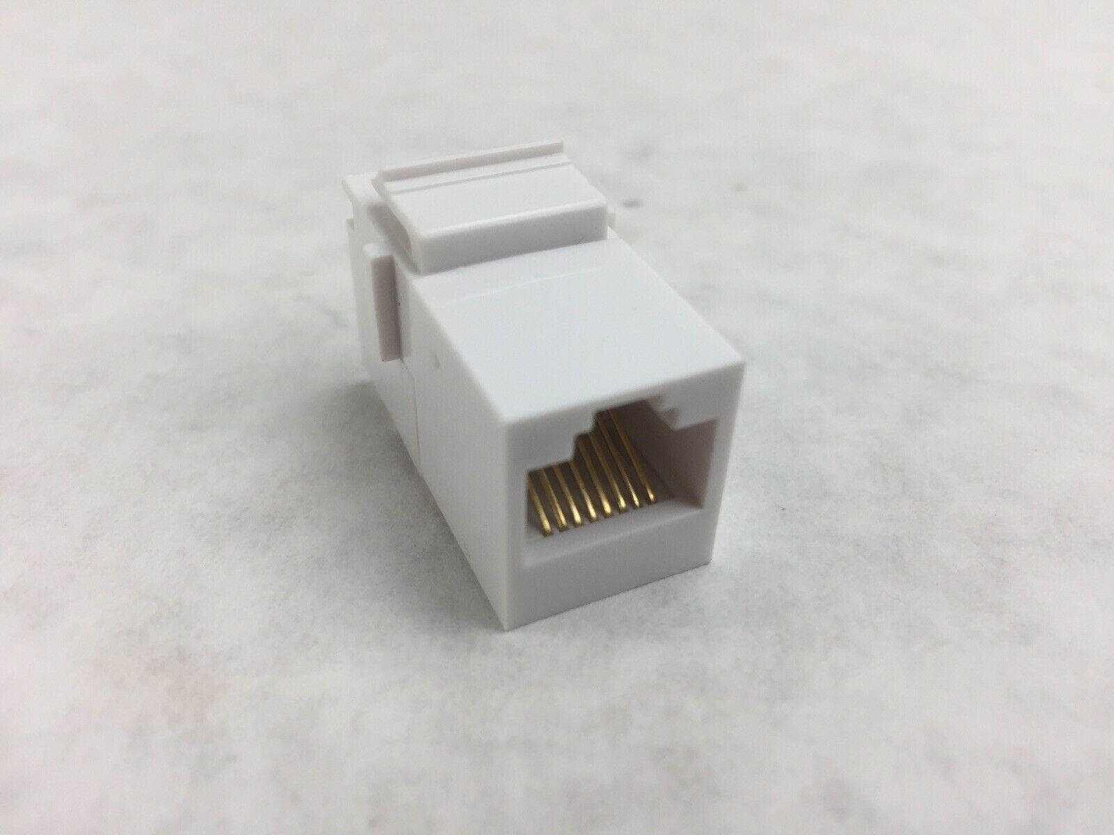 C2G 03677 RJ45 8P8C Coupler Keystone Insert Module - White