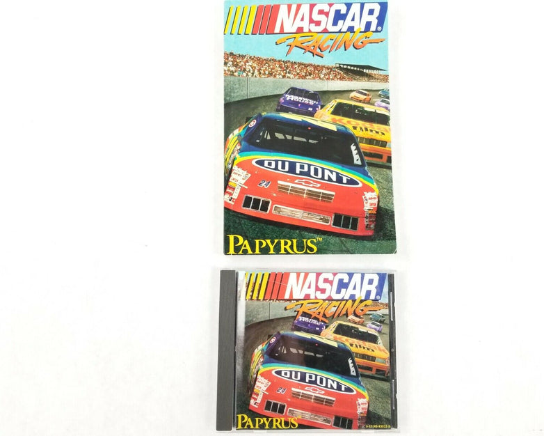 NASCAR Racing (Papyrus, 1994) - PC Windows CD-ROM With Manual and Box