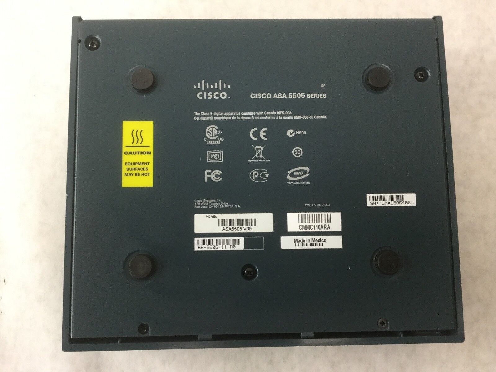 Cisco Adaptive Security Appliance,  ASA 5505 V09 Series,