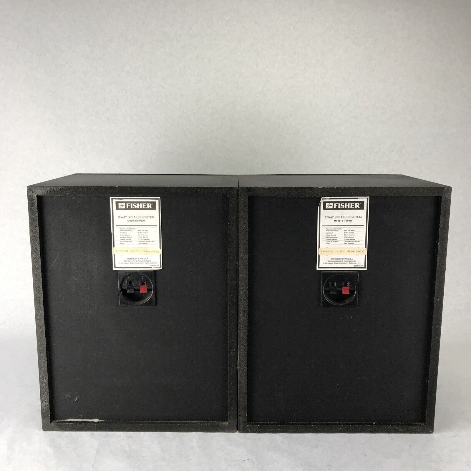 Fisher 3 sales way speaker system