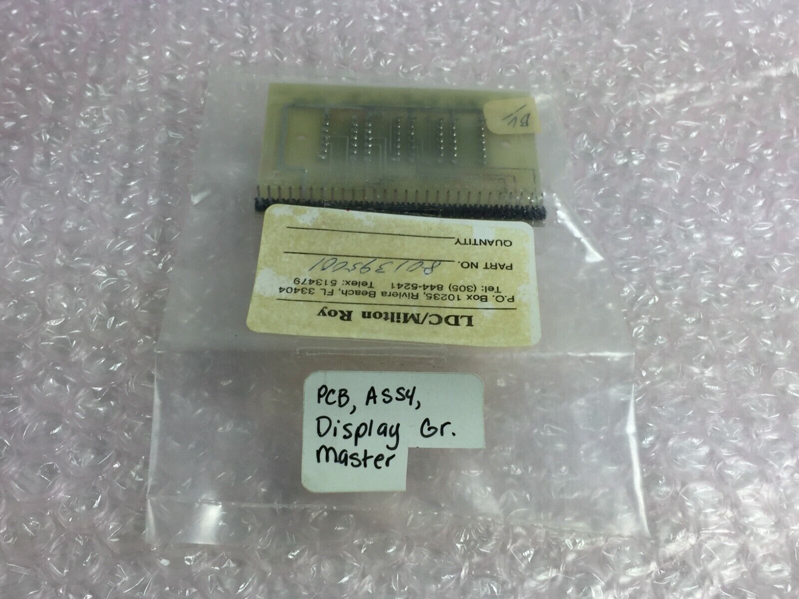 LDC / Milton Roy Part# 801395001 PCb Assy Display Gr Master