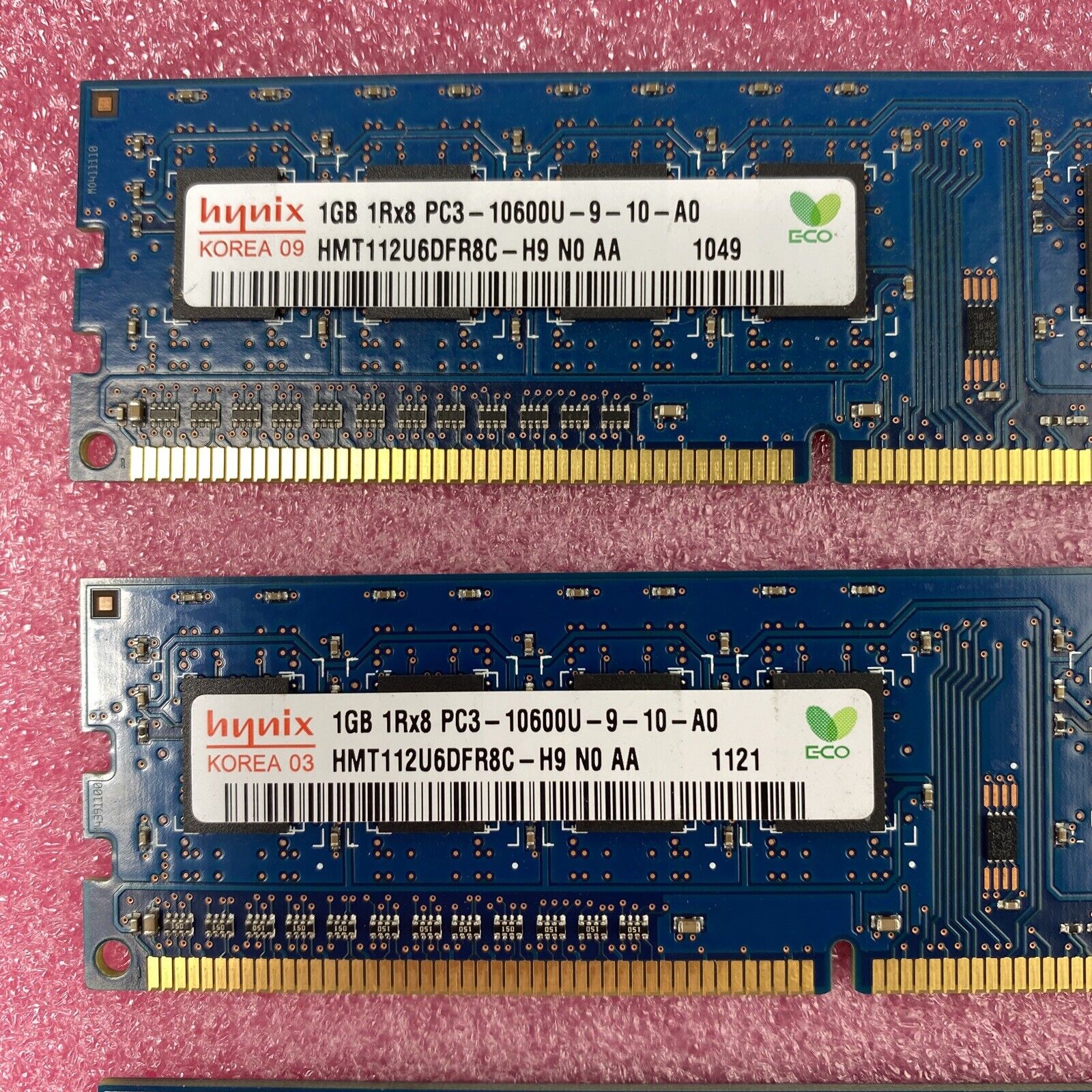 Lot( 4 ) 1GB Hynix HMT112U6DFR8C-H9 PC3-106000U-9-10-A0 DDR3 1Rx8
