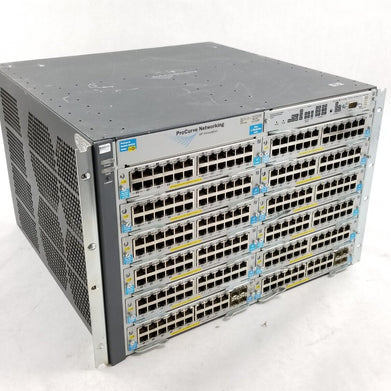 HP ProCurve Switch 5412zI J8698A Switch Chassis With 10x J8702A 2x J8705A