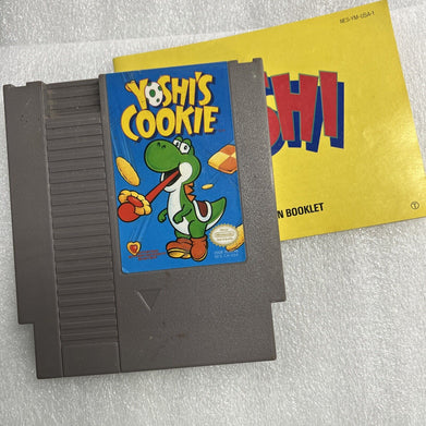 Vintage NES Yoshi's Cookie Nintendo Entertainment System1993 Video Game w/ Book