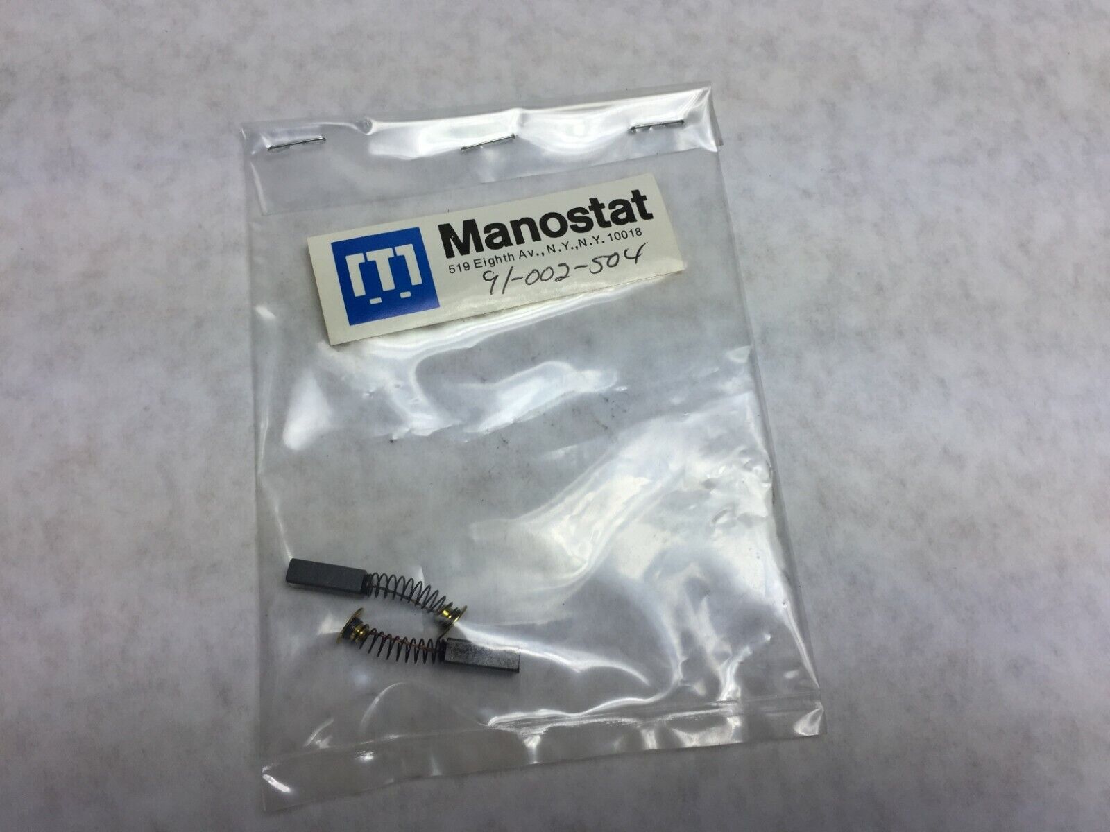 Manostat Brush 91-002-504 for Heraeus and Sorvall Centrifuges   Lot of 2     NOS