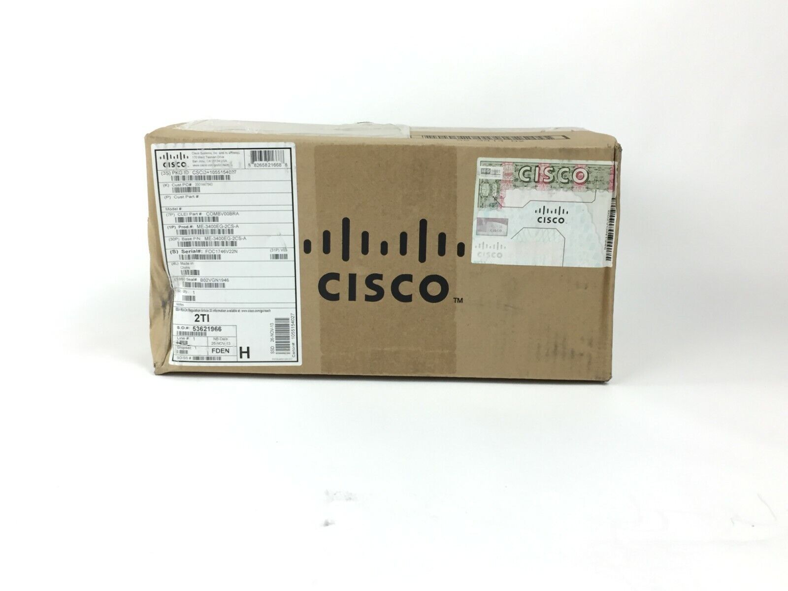 Cisco ME-3400EG-2CS-A 3400E Metro Managed Gigabit Ethernet Switch