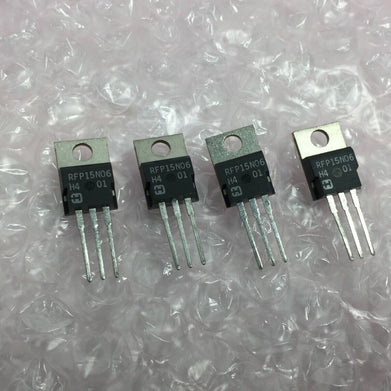 Harris RFP15N06 MOSFET Transistors   Lot of 4   NOS