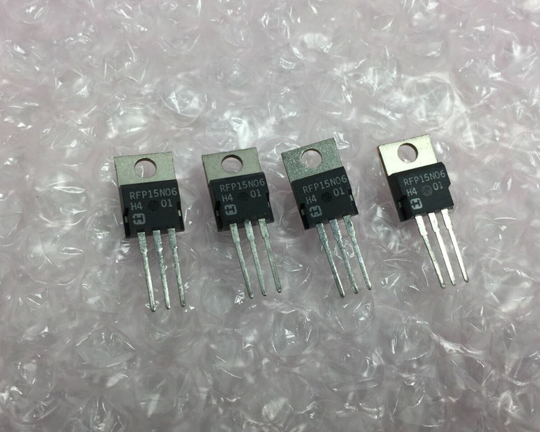 Harris RFP15N06 MOSFET Transistors   Lot of 4   NOS