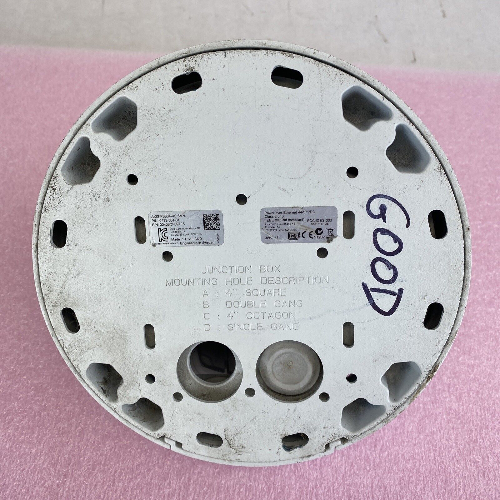 AXIS 0482-501-01 Vandal resistant P3343-VE 6MM POE network security camera