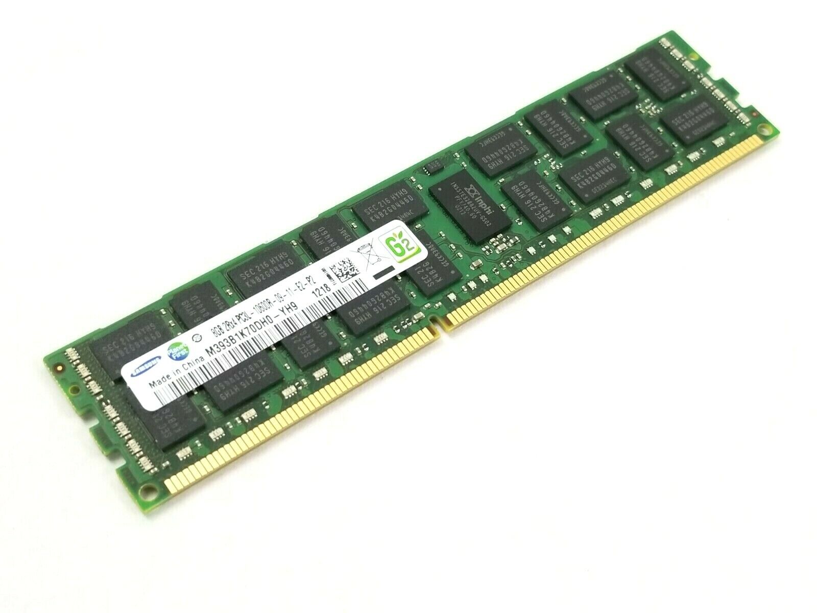 Samsung M393B1K70DH-YH9 8GB 2Rx4 PC3L-10600R-09-11-E2-D3 Server RAM