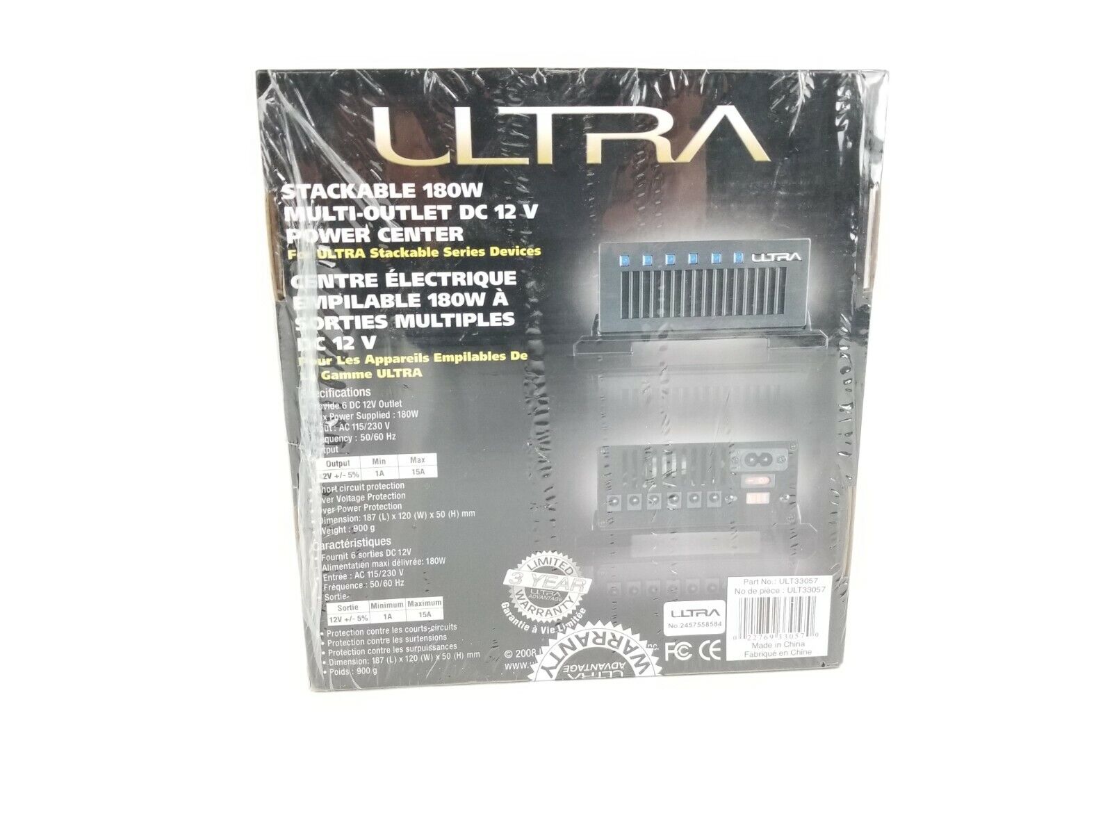 Ultra Stackable Power Center ULT33057 - Power Adapter - 180 Watt
